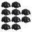 200 Pieces Black Plastic Waterproof Cable Gland Connector PG7 1
