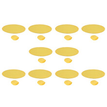 10X Ventilateur Rond Pliable Rose Jaune