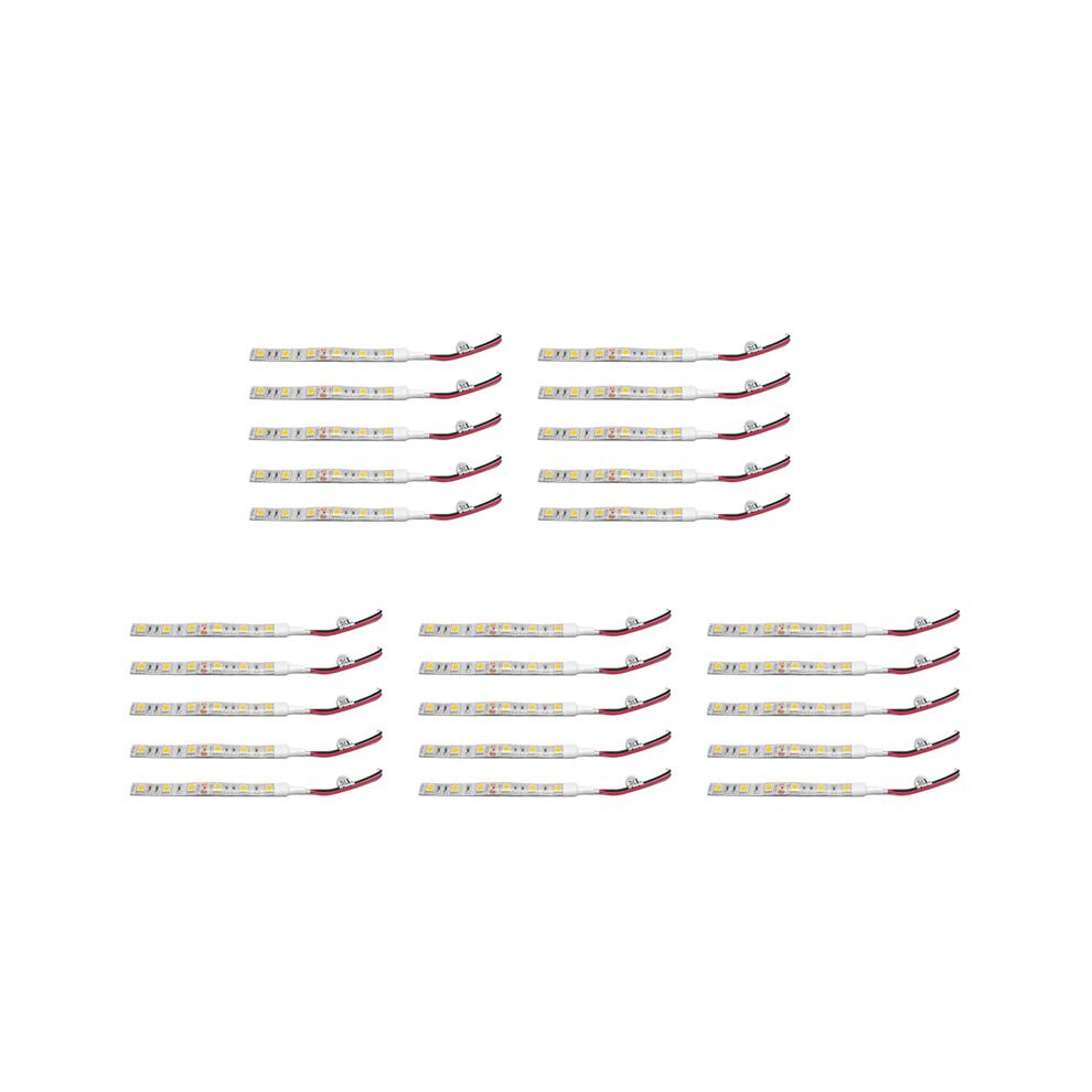 25Pcs 10Cm Waterproof 5050 Led Strip Lights 12V Caravan Boat Car White 6031485592647
