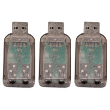3X USB to 3.5mm Mic Headphone Jack Stereo Headset 3D Sound Card Audio Adapter PC