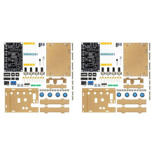2X ICL8038 Funktionssignalgeneratormodul Sinus Kvadrat Triangelsignalgeneratorer Gör-det-Själv-Svetsövningssats med Fodral