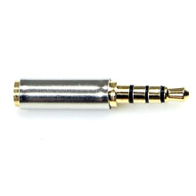 3X Gouden 3,5 mm Mannelijke Naar 2,5 mm Vrouwelijke Stekker Stereo Audio Oortelefoon Jack Adapter Converter