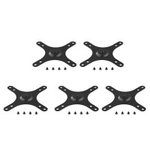 5X Portable Monitor Mounting Bracket Plate VESA 1/4 Inch Screw Hole to 100x100mm 75x75mm, M4 Screw Set Wall Mount Holder