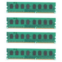 4X DDR3 16GB 1600Mhz DIMM PC3-12800 1,5V 240 Pins Skrivbordsminne RAM Non-ECC för Socket AM3 AM3+ FM1 FM2 Moderkort