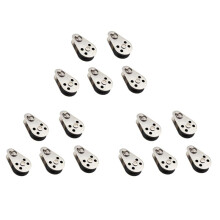 15PCS Stainless Steel M25 Pulley Block Hanging Wire Towing Wheel Lifting Wire Rope Cable Pulley Roller