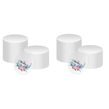 100 Pcs Clear Acrylic Sheets, 4Inch Round Acrylic Disc, 0.1cm Thick Round Clear Acrylic Sheet Clear Round Acrylic Sheet