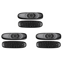 3X 2.4G Air Mouse Clavier Sans Fil TéLéCommande pour Android TV Box Ordinateur Version Anglaise 6 Axes Gyroscope