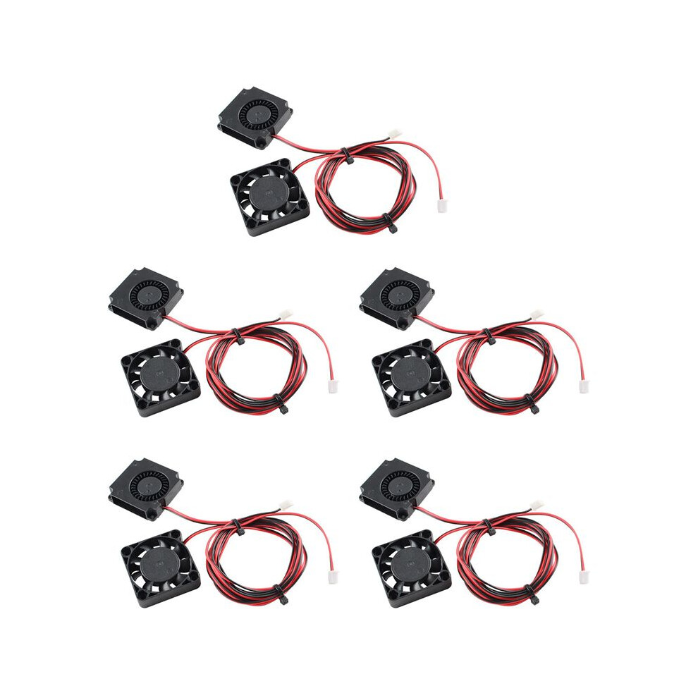 5X 4010 Fans 24V Extruder Hot End Fan And 24V Turbo Fan For 3 / 3 Pro 3D Printer Black 6031743581147