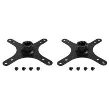 2X Portable Monitor Mounting Adapter Bracket Plate, 17mm to 100x100mm 75x75mm, Wall Mount Arm Mount Universal