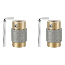 2X Glass Grinder Bits, 1 3/4 1/4 Inch Stained Glass Diamond Grinder Bit Tools with Hex Wrench, (3/4 Inch)