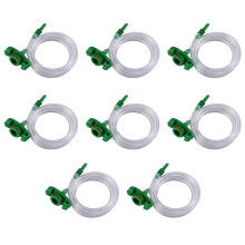 8X 30CC 50CC Kunststoff Transparenter Luftschlauch Klebstoff Spritzenadapter