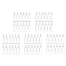 60 Pack Fine Mist Clear Spray Bottles 120 Ml (4 Oz) with Pump Spray Cap, Small Empty Bottles for Travel, Essential Oils