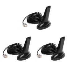 3X Antena VHF UHF de Doble Banda Fin para QYT TYT Radio MóVil para Coche