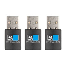3X USB Wifi -Compatibele Adapter V4.2 Draadloze Netwerkkaart Wifi Antenne Zender PC Lan Internetontvanger