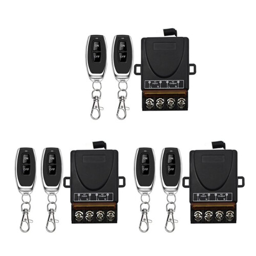 3X AC 220V 30A 1CH 433MHz Wireless Remote Control  RF Relay Receiver + Off/ Transmitter