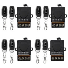 4X AC 220V 30A 1CH 433MHz Wireless Remote Control RF Relay Receiver + Off/ Transmitter