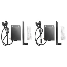 2X Outdoor 4G LTE Wifi-Router met Simkaartsleuf Waterdichte Draadloze CPE RJ45-Poortvoeding voor IP-Camera
