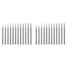 24 Pièces Ensembles de Fraises à Bijoux-3/32 Pouces Tige Cône Conique Coupe Transversale Forme Lapidaire Fraises Bijoux Gravure Bits Outils de