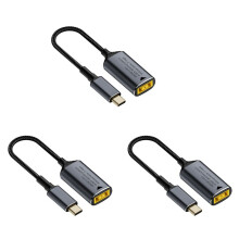 3X 140W Square Plug Laptop Charger to 5V 9V 20V USB C PD Power Adapter Converter Fast Charging Cable Cord for