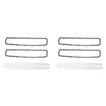 14 Inch Chain Saw Guide Bar with 4Pcs Chains for 017 MS170 MS171 MS170/MS180/MS230/MS250 All Types Steel