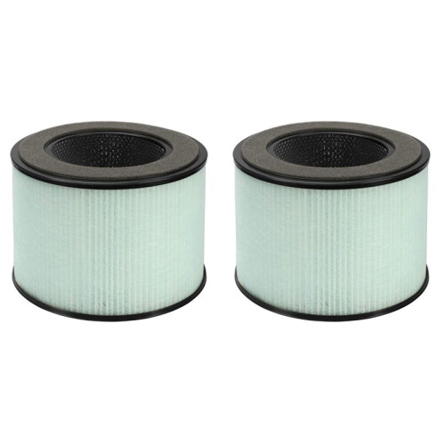 2X HEPA Filter for PARTU BS-08,3-In-1 Filter System Include Pre-Filter,Real HEPA Filter,Activated Carbon Filter