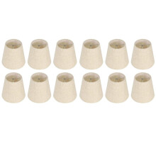 Conjunto de 12 Clipes para Abajur de Lâmpada Pequena para Lâmpadas de Candelabro, Abajur de Tecido para Candelabro de Mesa Abajur de Parede
