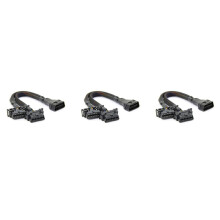 3X 2 IN 1 OBD2 Extension Cable OBDII Male to 2 Female Splitter Car Computer Connection Conversion Plug Socket 30CM