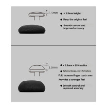 For Skull & Co. Convex Thumb Grips Set for /OLED/ Ally/X-8pcs Analog Stick Caps,Enhanced Gaming Precision A