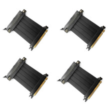 4X Porta di Espansione Della Scheda Adattatore per Cavo di Prolunga Della Scheda Grafica PCI-e 4.0 16X A Piena Velocità Cavo da 10 cm da 180 Gradi