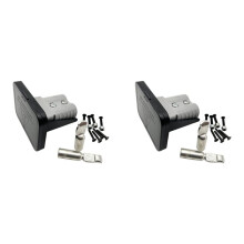 2X 120A for Anderson Plug Flush Mount Bracket Panel Bracket with Cover for Caravan 2 Stitches Automobile Ships Parts