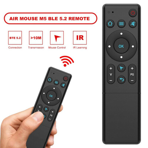 2X M5  5.2 Air Mouse Remote Wireless Infrared Learning Remote Control for  Home TV Box TV Projector 1