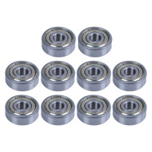 10 Stücke 8 x 24 x 8mm Metall Abgeschirmt Tief Rille Miniatur Kugel Lager Metall 628Z
