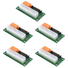 5X Power Board Dual PSU Multiple Power Supply Adapter Add2Psu with ATX 24Pin to 4Pin Connector for Bitcoin Miner