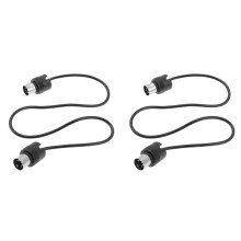2X MIDI DIN 5PIN Male to Male Cable MIDI 5 Pin DIN Plug to 5 Pin DIN Audio Extension Male Cable Din-5pin M/M Cable