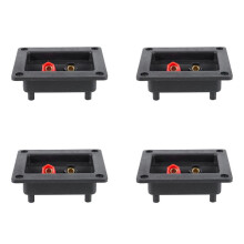 4pcs 90x78mm Square Binding Post Type Speaker Box Terminal Cup Wire Connector Board