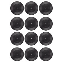 12PCS 12 Inch Blank Vinyl Records, Fake Record Vintage Decoration, Faux Blank Vinyl Records for Wall Aesthetic