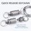 4X Titanium Quick Release Keychain,Detachable Key Ring Pull Apart Keychain,Key Holder Accessory for Bag/Purse/Belt 7
