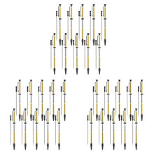 30 Pcs Pen Kits for Wood Turning 7mm Slimline Pen Twist Kit with Refill Lathe Turning Supplies Black