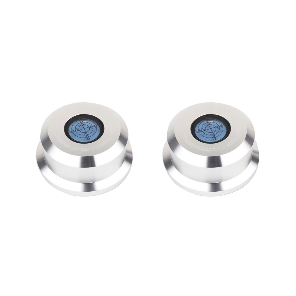 2X Record Weight Stabilizer Lp Disc Stabilizer Turntable Vinyl Clamp Premium Audiophile Grade Vinyl Vibration Silver 6032664178935