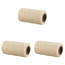 3X 260M Filo di Cera Cerata 150D 1MM in Pelle Cucita A Mano Cordoncino Fai da Te Artigianale Nuovo Colore: Color Crema