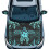 Κάλυμμα κουκούλας Sea Turtle Auto + 2 καλύμματα καθρέφτη, αφαιρούμενο ελαστικό ύφασμα, 1
