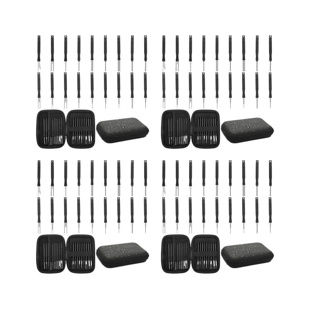 Terminal Removal Tool Kit, 72Pc Pin Extractor Tool Set Depinning Tool, Auto Electrical Wire Connector Pin Release Tool 6031015841481