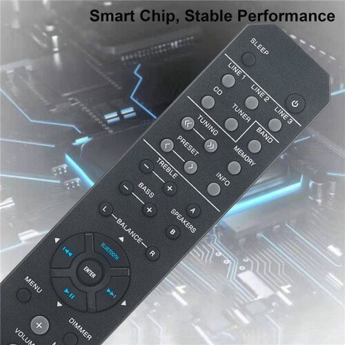 3X RAX33 Replace Remote Control for  Stereo Receiver R-S202 R-S202BL R-S202D RS202 RS202BL RS202D 2