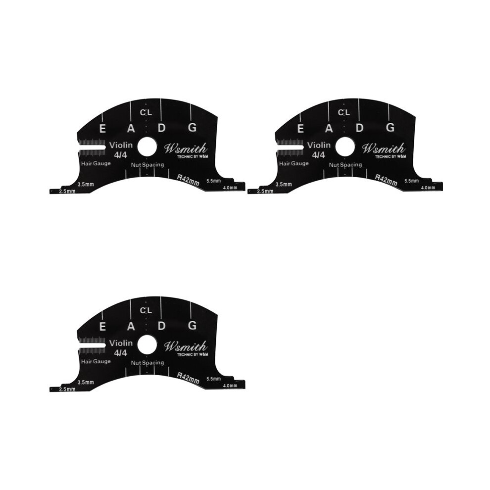 3X Violin Bridges Multifunctional Mold Template 4/4 Violin Bridges Repair Reference Tool 6033963321657