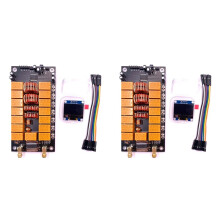 2X Carte Mère Tuner D'Antenne avec Écran, Version Finie, Kits D'Antenne DIY, Testeur de Composants Électroniques ATU‑100 400 MA