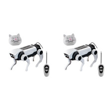 2X Rc Robot Mechanical Dog Children'S Remote Control Toy Science Teaching DIY Electric Assembling Set for Boy Kids Gift