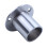 Wardrobe 25mm Tube Stainless Steel Rail Rod End Support Bracket 4Pcs 7