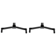 2X Universal Motorcycle Aluminum Dual/2 Way Gear Shift Lever Footrest Pedal Shifter Motorcycle Accessories(Black)