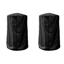 2X Chauffage de Terrasse Housse Étanche Four de Jardin de Table Abat-Jour Anti-PoussièRe PoêLe D'Extérieur Manchon Sac de Rangement Protecteur