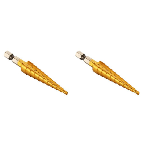 2X Gross Metal Countersink Steps Drills Titanium Bit Hole Size 3-12mm BI106
